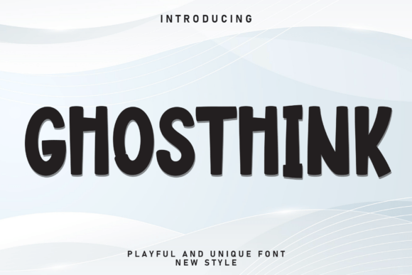 Ghosthink Font - Featured Image