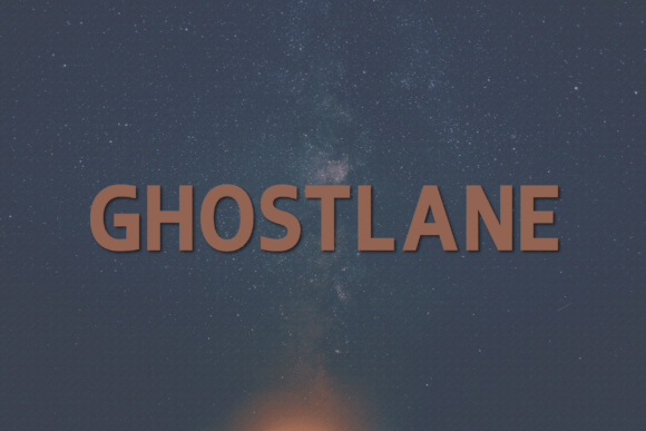 Ghostlane Font - Featured Image