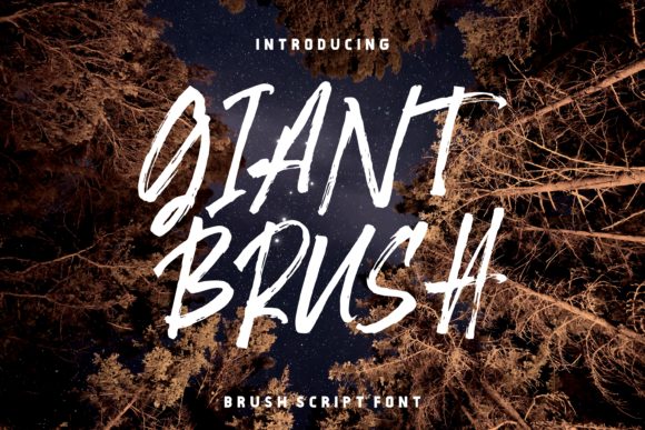 Giant Brush Font - Featured Image