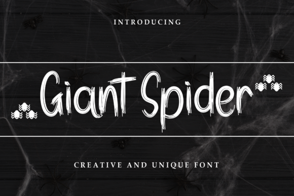 Giant Spider Font - Featured Image