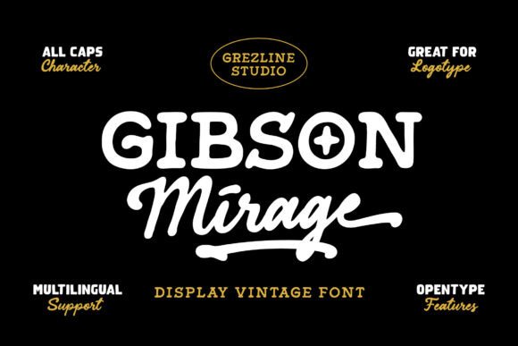 Gibson Mirage Sans Font - Featured Image