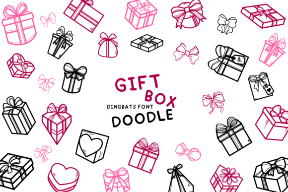 Gift Box Doodle Font - Featured Image