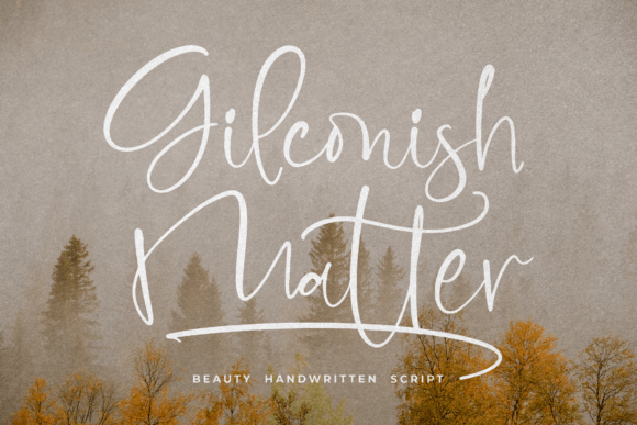 Gilconish Matter Font - Featured Image