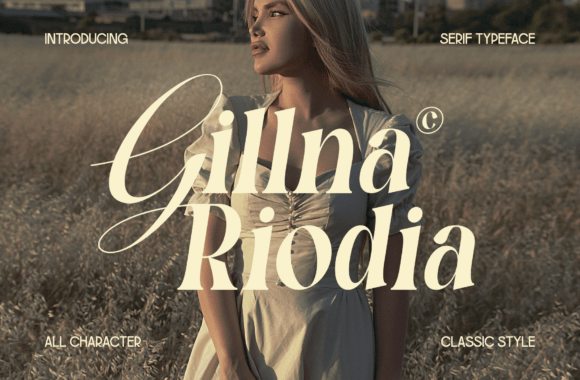 Gillna Riodia Font - Featured Image