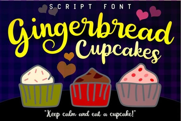 Gingerbread Cupcakes Font - Featured Image