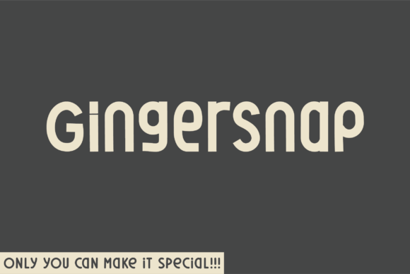 Gingersnap Font - Featured Image