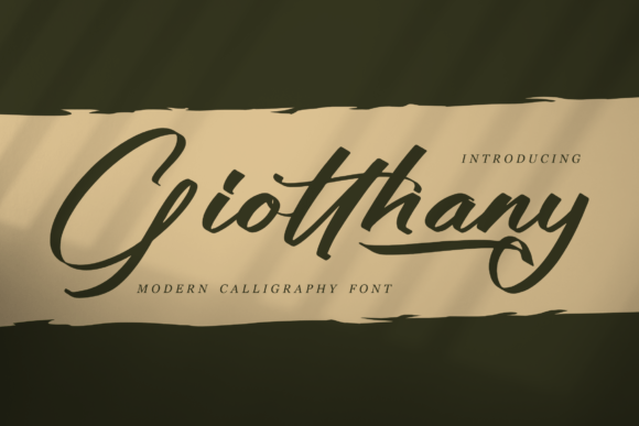 Giotthany Font - Featured Image