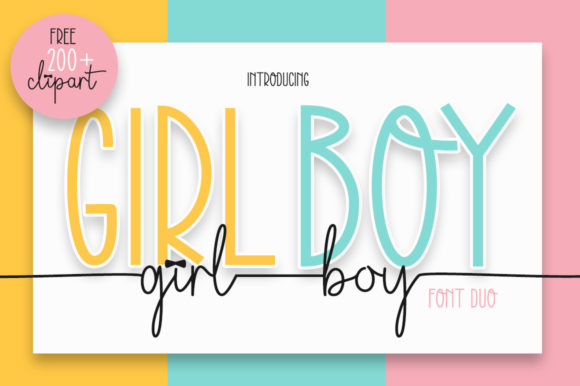 Girl Boy Font - Featured Image