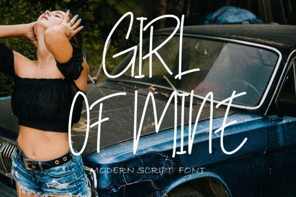 Girl of Mine Font - Featured Image