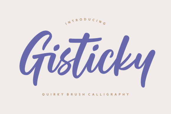 Gisticky Font - Featured Image