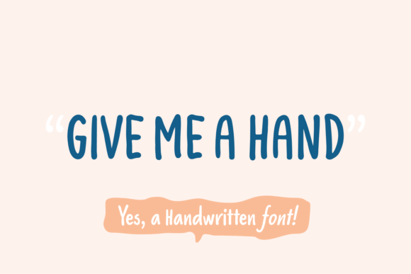 Give Me a Hand Font - Featured Image