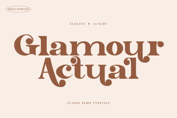 Glamour Actual Font - Featured Image