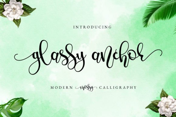 Glassy Anchor Font - Featured Image