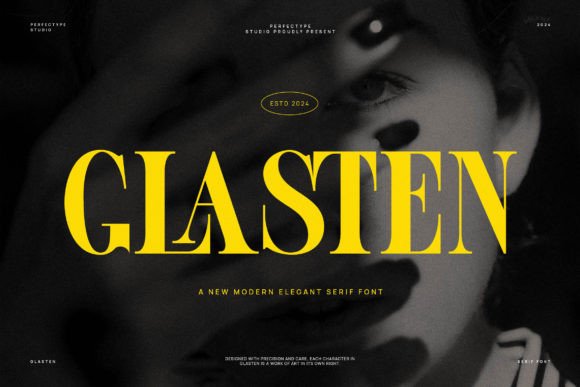 Glasten Font - Featured Image