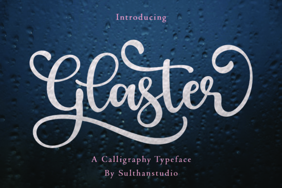 Glaster Font - Featured Image