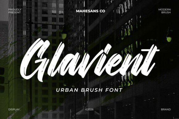 Glavient Font - Featured Image