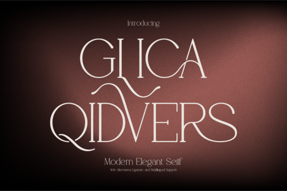 Glica Qidvers Font - Featured Image
