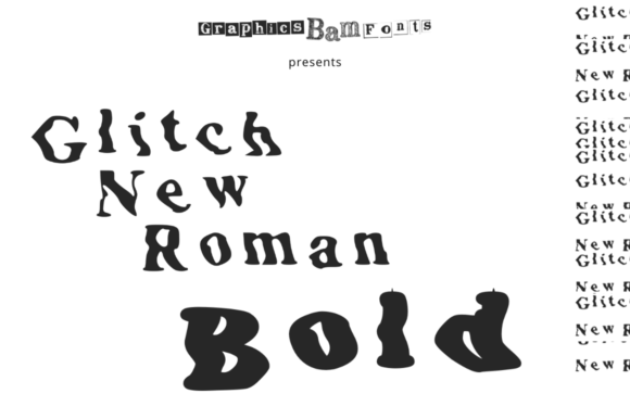 Glitch New Roman Bold Font - Featured Image
