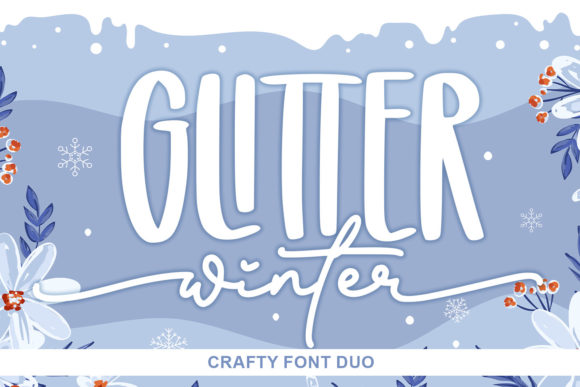 Glitter Winter Font - Featured Image
