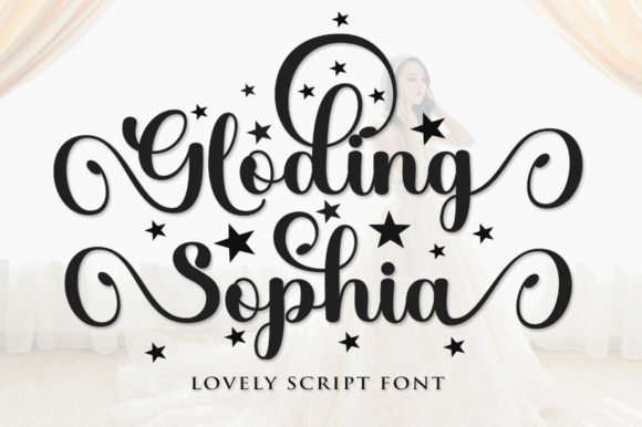 Gloding Sophia Script Font - Featured Image