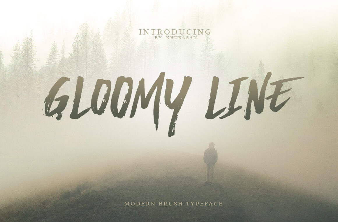 Gloomy Line Font - Featured Image