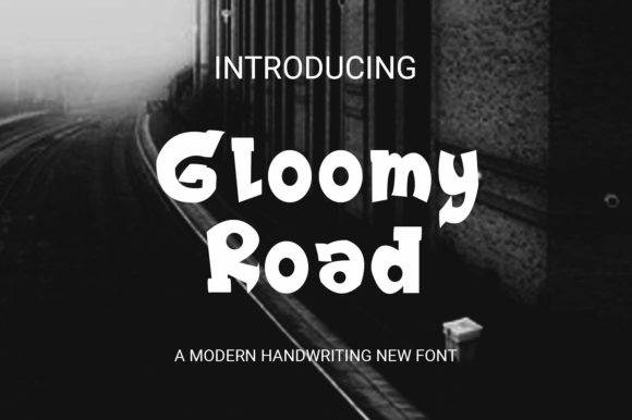 Gloomy Road Font - Featured Image