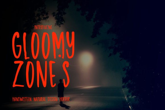 Gloomy Zones Font - Featured Image