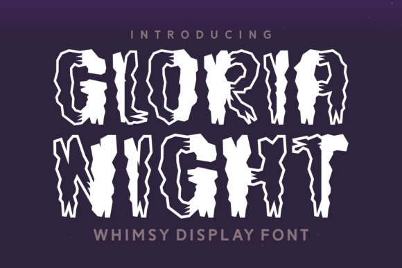 Gloria Night Font - Featured Image