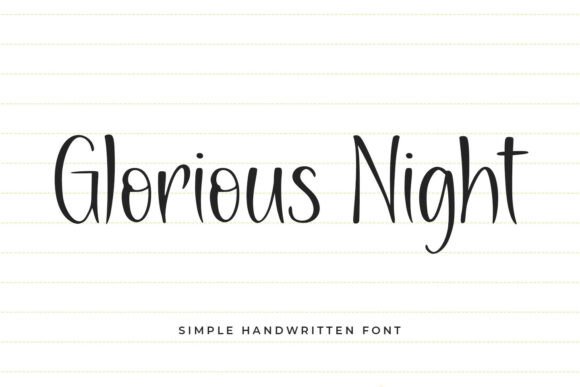 Glorious Night Font - Featured Image