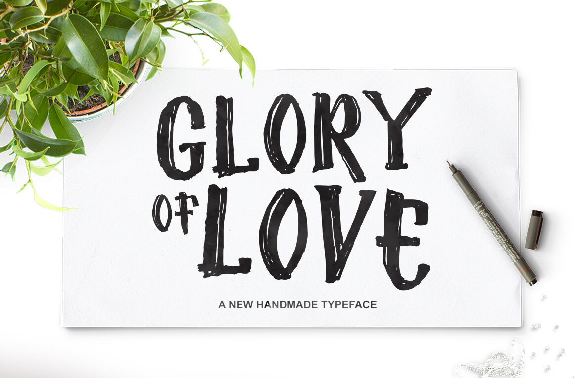 Glory of Love Font - Featured Image