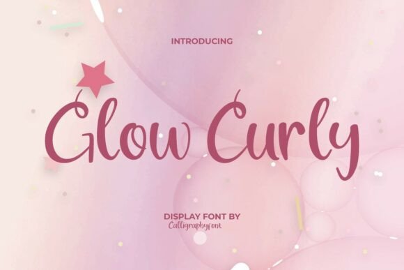 Glowcurly Font - Featured Image