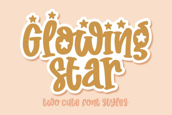 Glowing Star Font - Featured Image