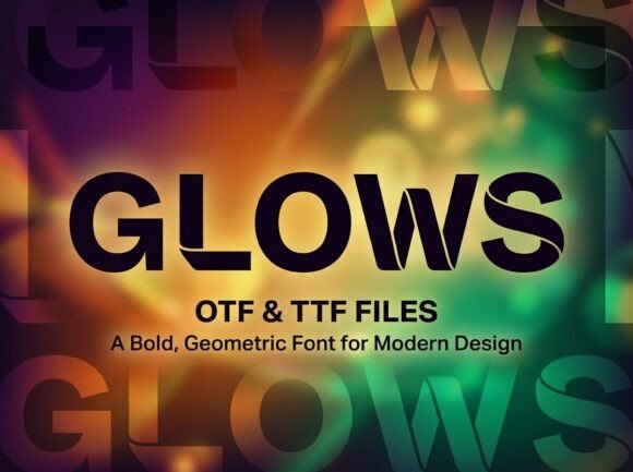 Glows Font - Featured Image