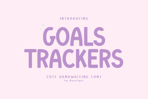 Goals Trackers Font - Featured Image