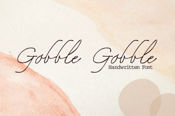 Gobble Gobble Font - Featured Image