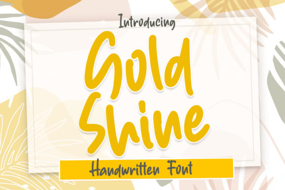 Gold Shine Font - Featured Image