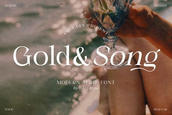 Gold Song Font - Featured Image