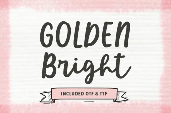 Golden Bright Font - Featured Image