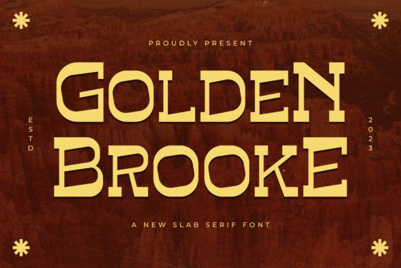 Golden Brooke Font - Featured Image