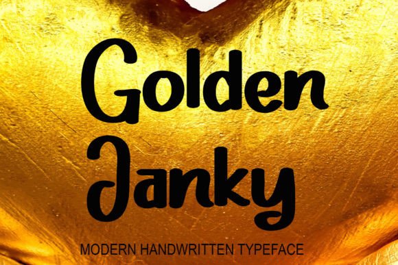 Golden Janky Font - Featured Image