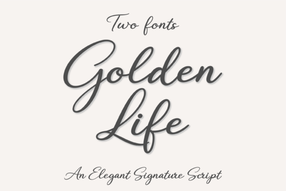 Golden Life Font - Featured Image