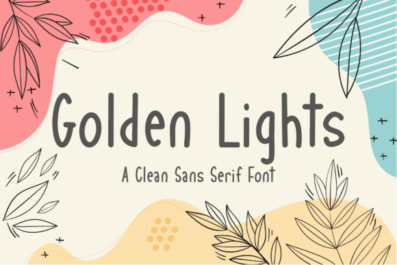 Golden Lights Font - Featured Image