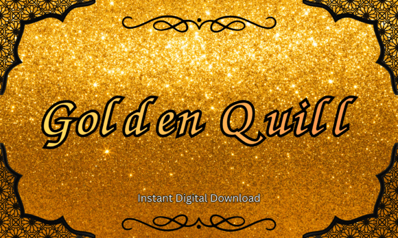 Golden Quill Font - Featured Image
