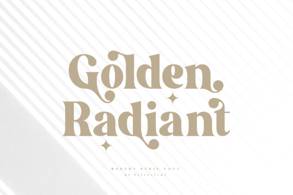 Golden Radiant Font - Featured Image