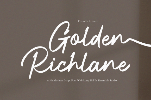 Golden Richlane Font - Featured Image
