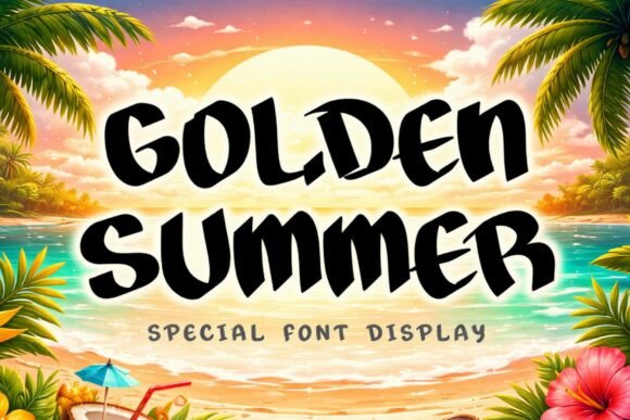 Golden Summer Font - Featured Image
