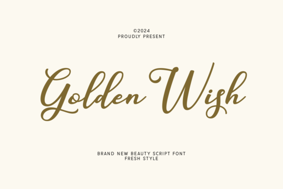 Golden Wish Font - Featured Image