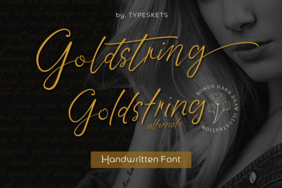Goldstring Font - Featured Image