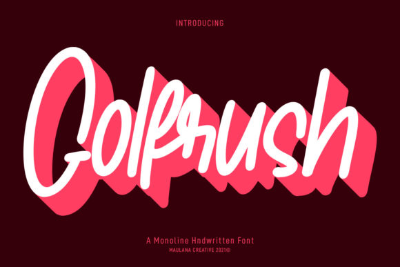 Golfrush Font - Featured Image