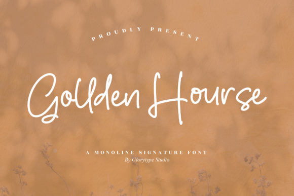 Gollden Hourse Font - Featured Image